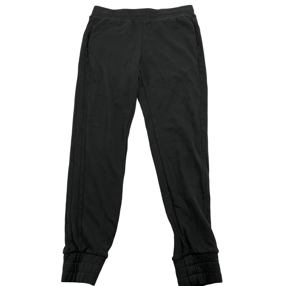 Goodfellow & Co Joggers Mens S Black Heavy Cotton Tapered Side Stripe Minimal